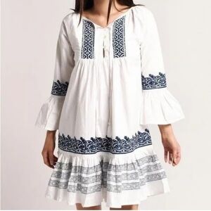 Roller Rabbit Mona Border Maricruz Dress Size M